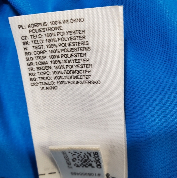 Adidas Mens Golf Polo Climachill Technology 2XL DriFit Blue With White Stripe - Picture 11 of 13